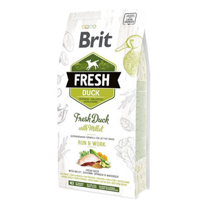 Brit Fresh Duck & Millet Active сухий корм для дорослих активних собак з качкою та пшоном