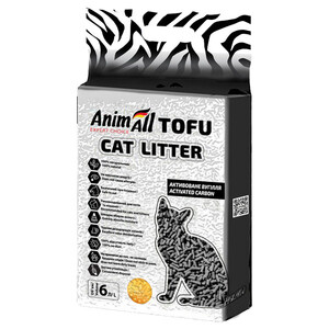 AnimAll Tofu соєвий наповнювач для котячого туалету з активованим вугіллям