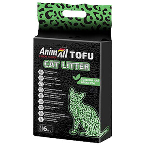 AnimAll Tofu соєвий наповнювач для котячого туалету з ароматом зеленого чаю
