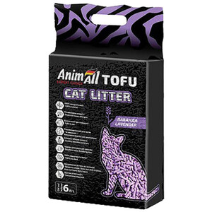 AnimAll Tofu соєвий наповнювач для котячого туалету з ароматом лаванди
