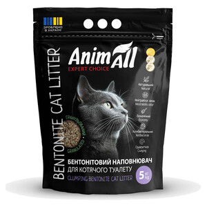 AnimAll бентонітовий наповнювач для котячого туалету 