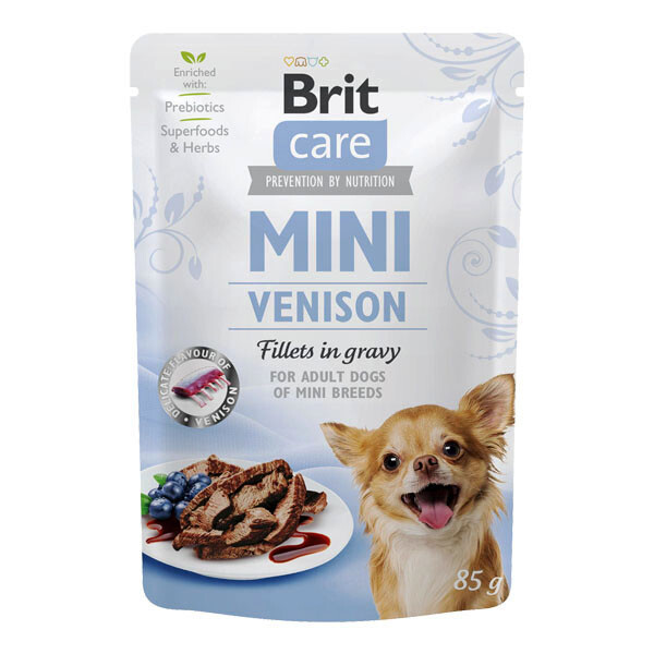Вологий корм Brit Care Mini для дорослих собак (оленина) 85 г