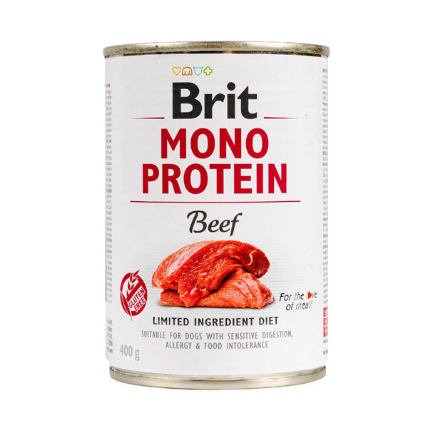Вологий корм Brit Mono Protein (яловичина) 400 г