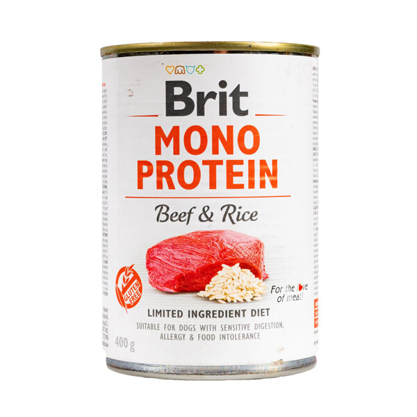 Вологий корм Brit Mono Protein (ягня і рис) 400 г