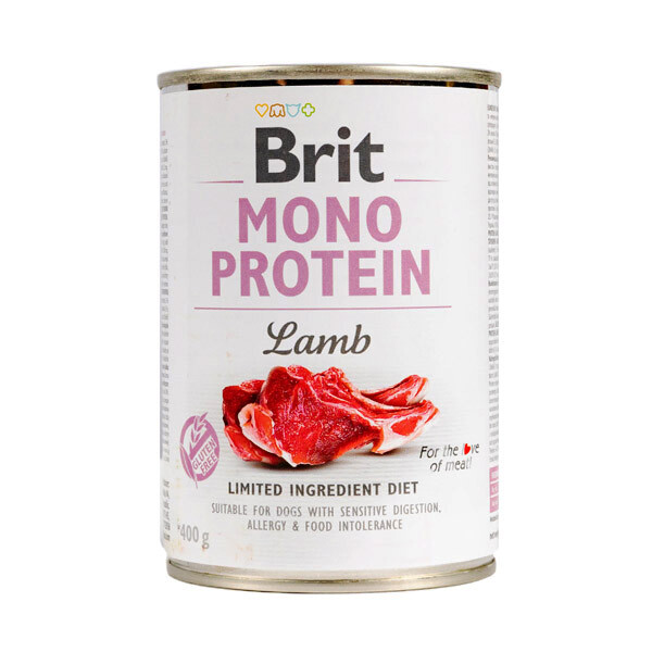 Вологий корм Brit Mono Protein (ягня) 400 г