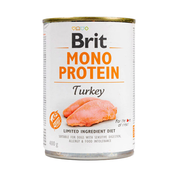Вологий корм Brit Mono Protein (індичка) 400 г