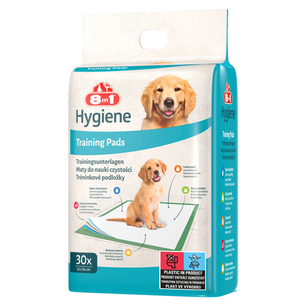 8in1 гігієнічні пелюшки для собак 56x56 30 шт