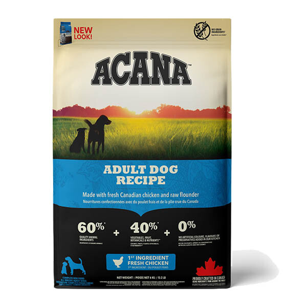 Acana Adult Dog Recipe Сухий корм для дорослих собак всіх порід  6 кг