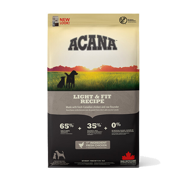 Acana Light&Fit Сухий корм для всіх порід для підтримки здорової ваги 11.4 кг