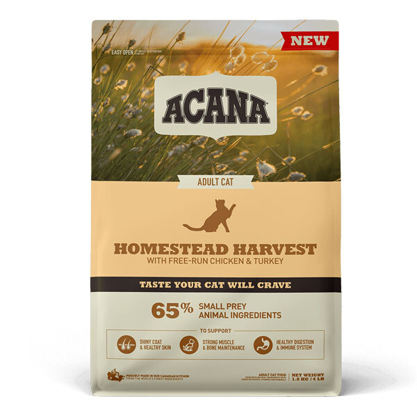 Acana Homestead Harvest Cat Сухий корм для дорослих котів  1.8 кг