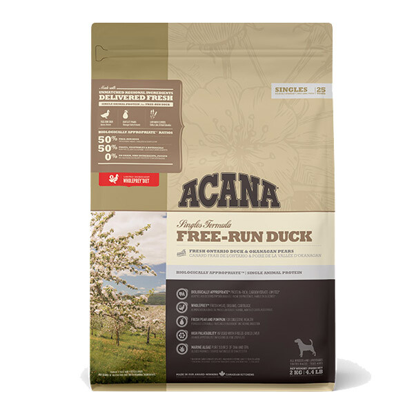 Acana Free-Run Duck Сухий корм для всіх порід та всіх стадій життя 2 кг