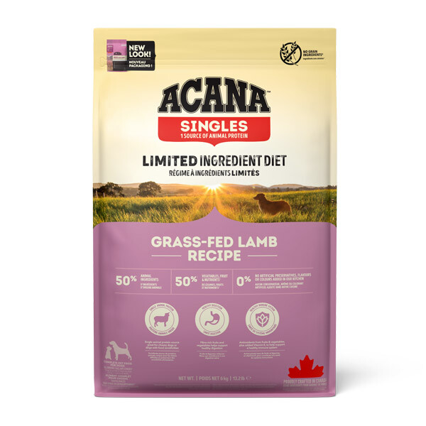 Acana Grass-Fed Lamb Сухий корм для собак всіх порід та стадій життя 6 кг
