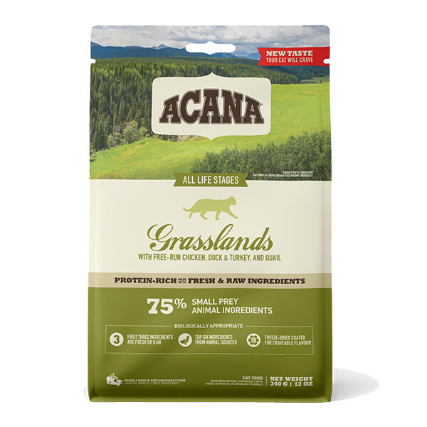 Acana Grasslands Cat Сухий корм для дорослих котів  340 г
