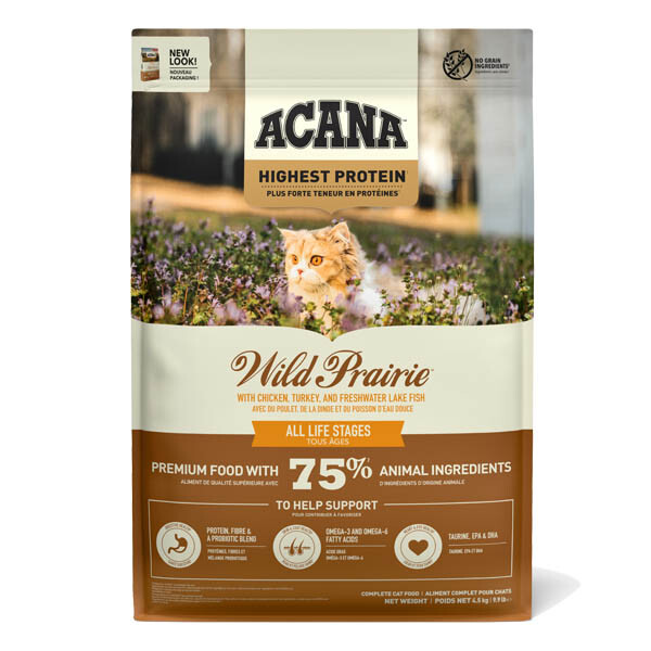 Acana Wild Prairie Cat Сухий корм для котів всіх порід і стадій життя  4.5 кг