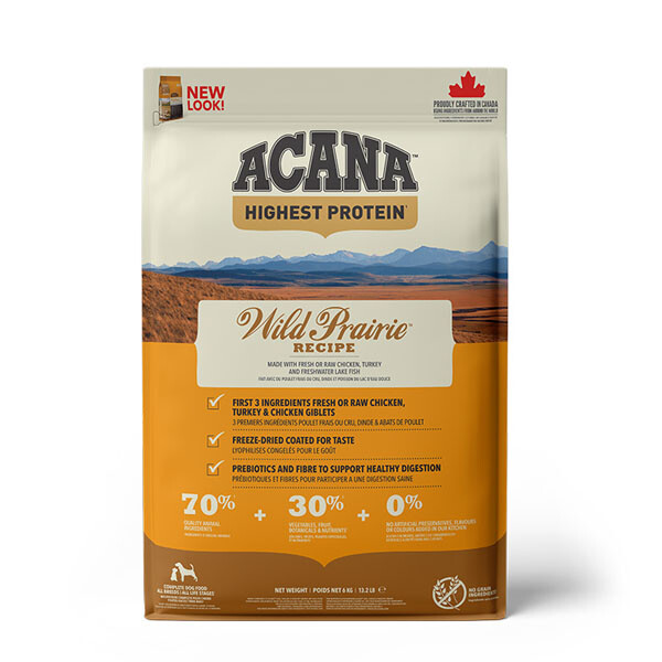 Acana Wild Prairie Dog Сухий корм для всіх порід та стадій життя 6 кг