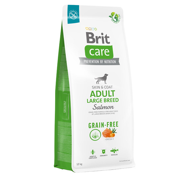 Сухий беззерновий корм Brit Care GF Large Breed для собак великих порід (лосось) 12 кг