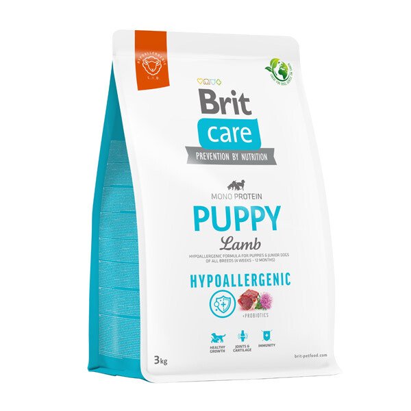 Сухий гіпоалергенний корм Brit Care Hypoallergenic Puppy для цуценят (ягня) 3 кг