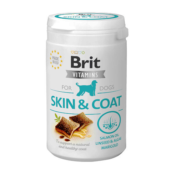 Brit Vitamins Skin and Coat вітаміни для шкіри і шерсті у собак 150 г