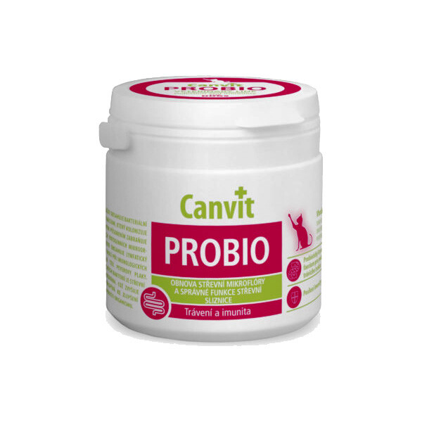 Canvit Probio вітаміни для котів для підтримки травної системи та імунітету 100 г