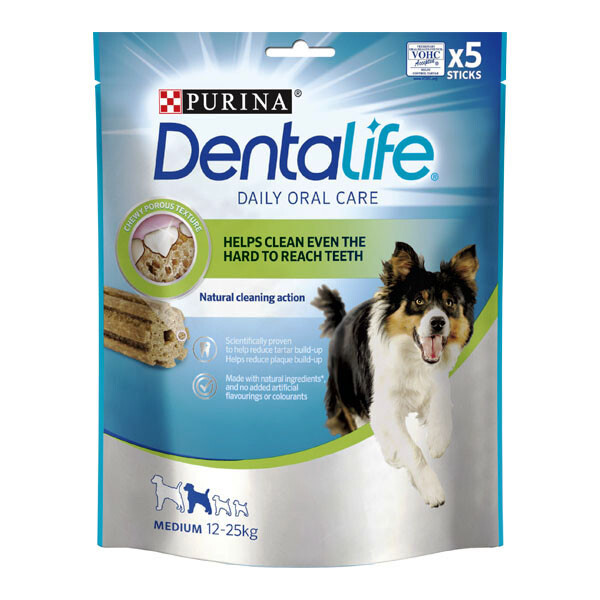 DentaLife Small Ласощі для підтримки здоров'я зубів у собак середніх порід 115 г