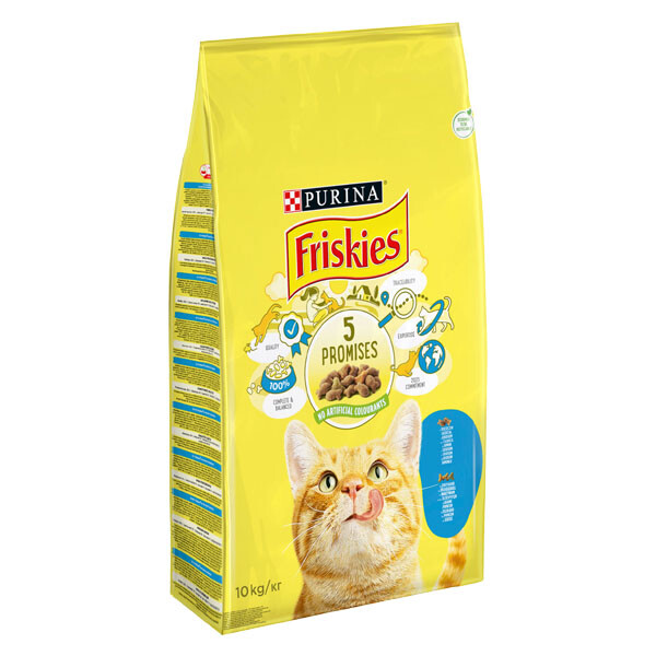 Friskies Сухий корм (лосось та овочі) 10 кг