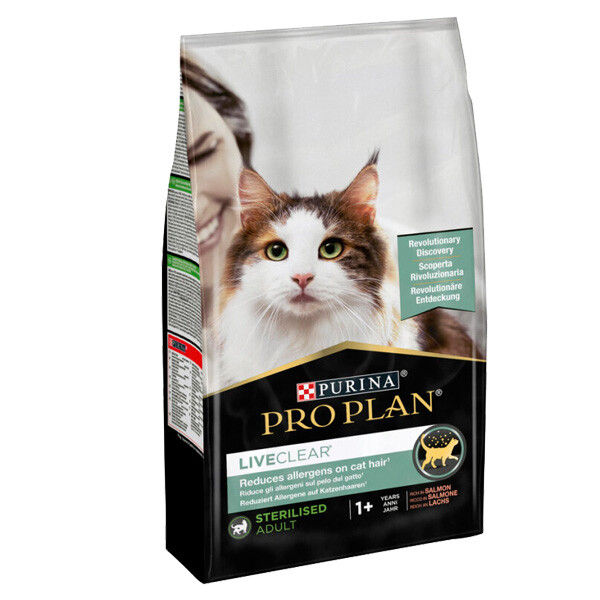 Сухий корм Pro Plan LIVECLEAR STERILISED для стерилізованих котів (лосось) 1.4 кг