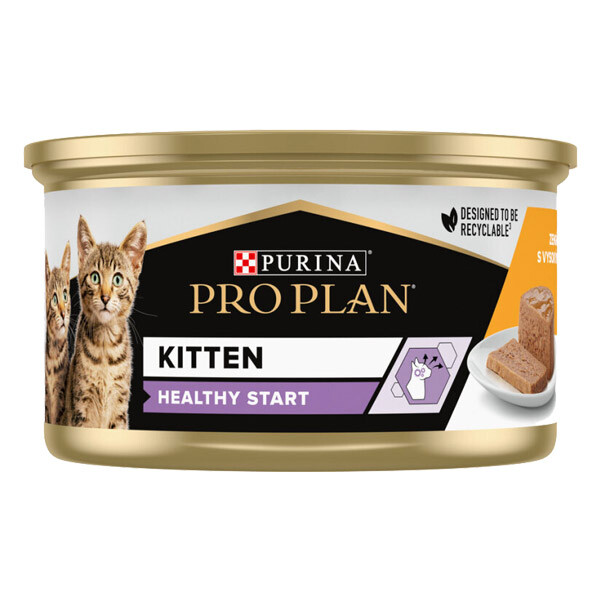 Вологий корм Pro Plan Kitten Healthy Start для кошенят (курка) 85 г