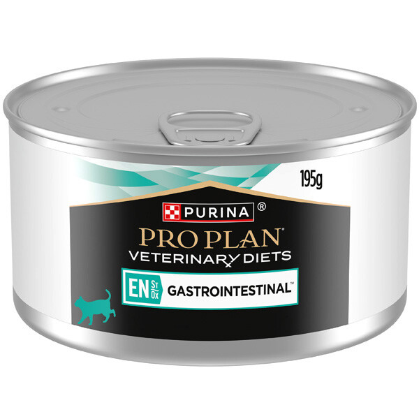 Вологий корм Pro Plan Veterinary Diets EN для зменшення розладів кишкової абсорбації та годівлі у період відновлення у котів та кошенят 195 г