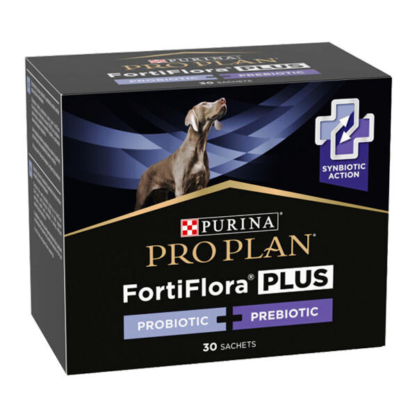 FortiFlora Plus пробіотик з пребіотиком для дорослих собак та цуценят  30х2 г