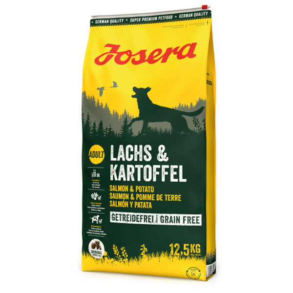 Сухий беззерновий корм Josera Lachs&Kartoffel для дорослих собак (лосось та картопля) 12.5 кг