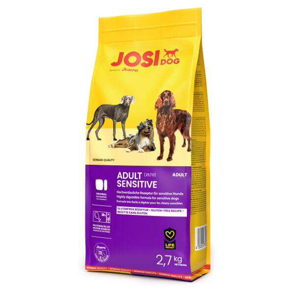 Сухий корм Josera JosiDog Adult Sensitive для дорослих собак з чутливим травленням 2.7 кг