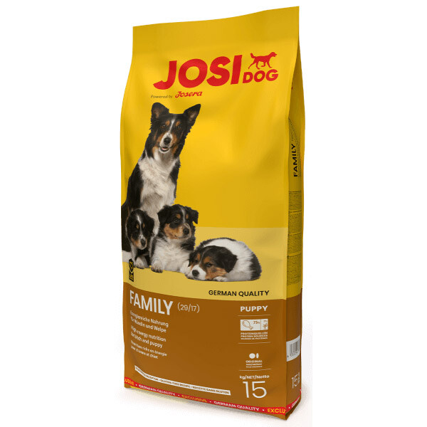 Сухий корм Josera JosiDog Family для цуценят та годуючих самок 15 кг