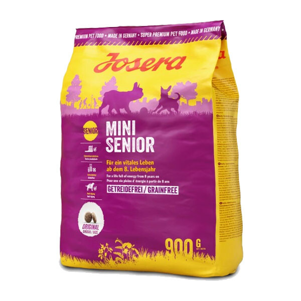 Сухий корм Josera Mini Senior для дорослих собак малих порід з 8-го року життя 900 г