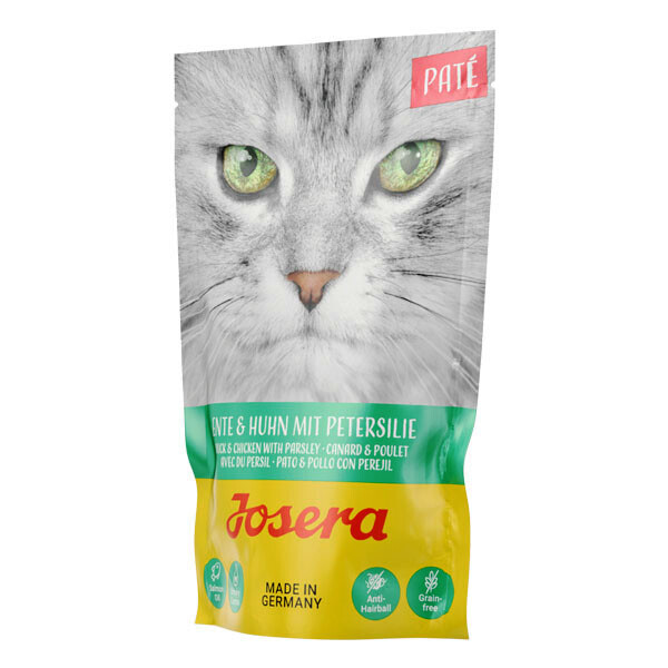 Вологий беззерновий корм Josera Pate паштет з куркою, качкою та петрушкою 85 г