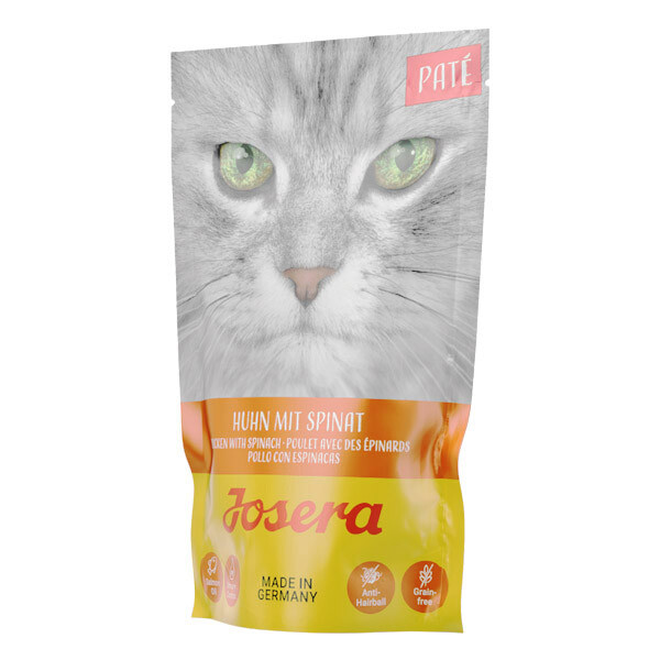 Вологий беззерновий корм Josera Pate паштет з куркою та шпинатом 85 г
