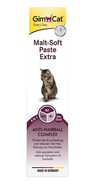 GimCat Every Day Malt-Soft Paste Extra для котів для виведення шерсті зі шлунка 50 г