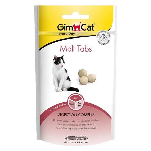 GimCat Every Day Malt Tabs таблетки для виведення шерсті зі шлунка котів 40 г