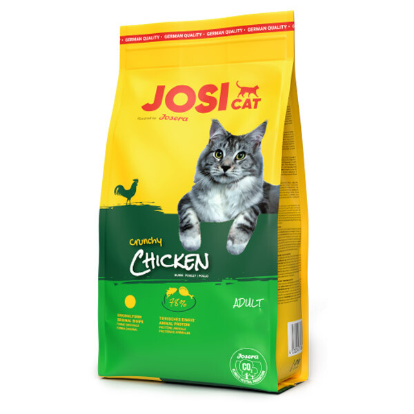 Сухий корм JosiCat Crunchy Chicken для дорослих котів  650 г