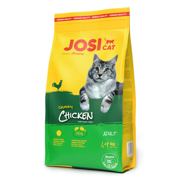 Сухий корм JosiCat Crunchy Chicken для дорослих котів  1.9 кг