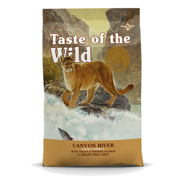 Taste of the Wild Canyon River сухий беззерновий корм для котів з фореллю та копченим лососем 2 кг