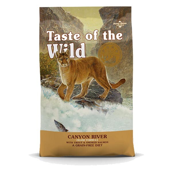Taste of the Wild Canyon River сухий беззерновий корм для котів з фореллю та копченим лососем 6.6 кг