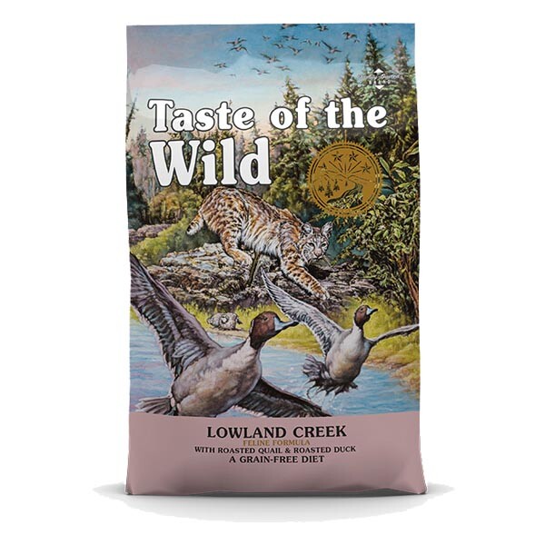 Taste of the Wild Lowland Creek сухий беззерновий корм для котів та кошенят з перепілкою та качкою 6.6 кг