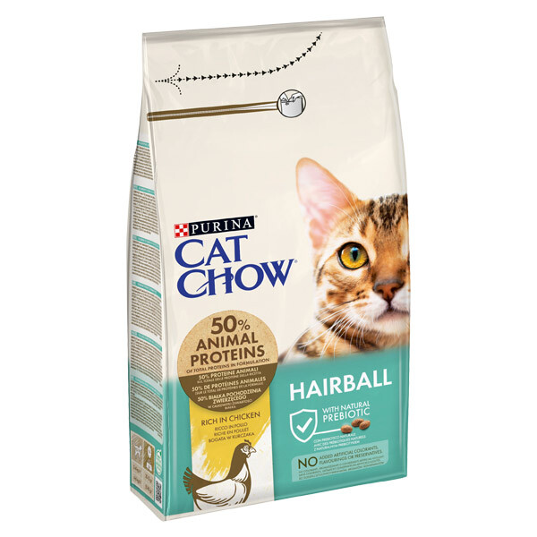 Cat Chow Hairball Сухий корм для виведення шерсті (курка) 1.5 кг