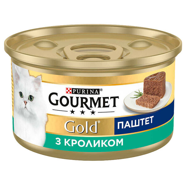 Gourmet GOLD Вологий корм (кролик) 85 г