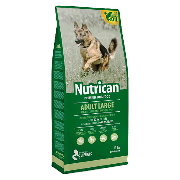 Nutrican Adult Large Сухий корм для дорослих собак великих порід (курка) 15 кг