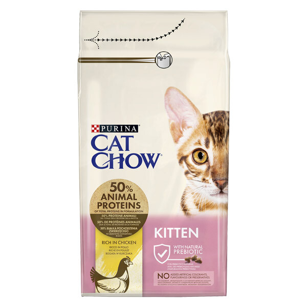 Сухий корм Cat Chow для кошенят (курка) 1.5 кг