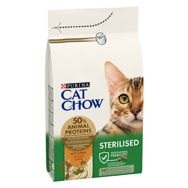 Cat Chow Sterilised Сухий корм для стерилізованих (індичка) 1.5 кг