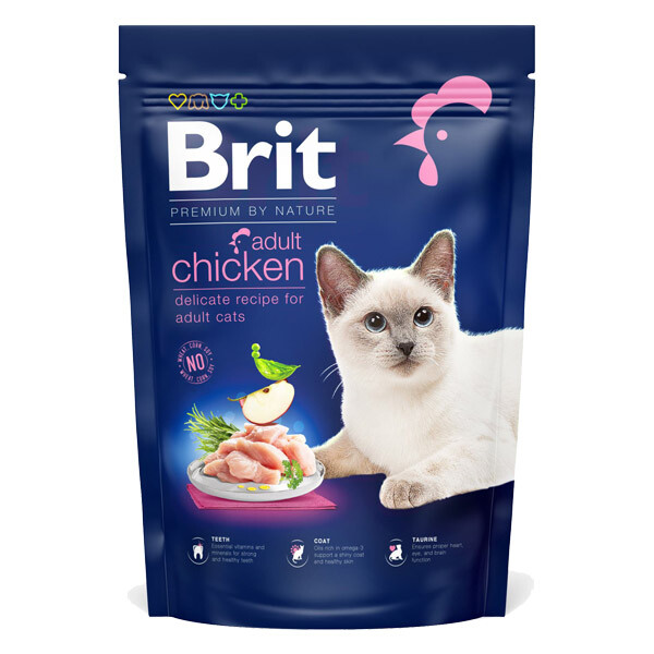 Brit Premium Cat Adult Chicken Сухий корм (курка) 800 г