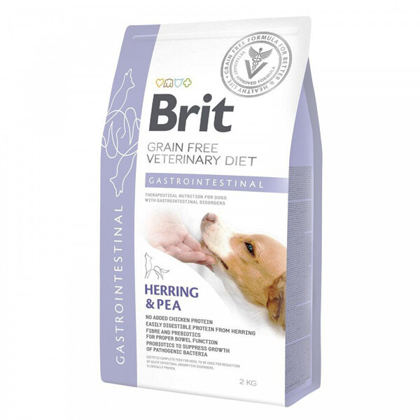 Brit Grain Free VD Gastrointestinal сухий корм для дорослих собак при шлунково-кишкових розладах (лосось та горох) 12 кг