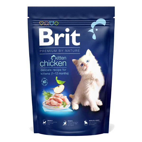 Brit Premium by Nature Kitten Chicken Сухий корм для кошенят (курка) 1.5 кг